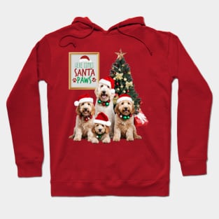 Here Comes Santa Paws Doodle Style! Hoodie